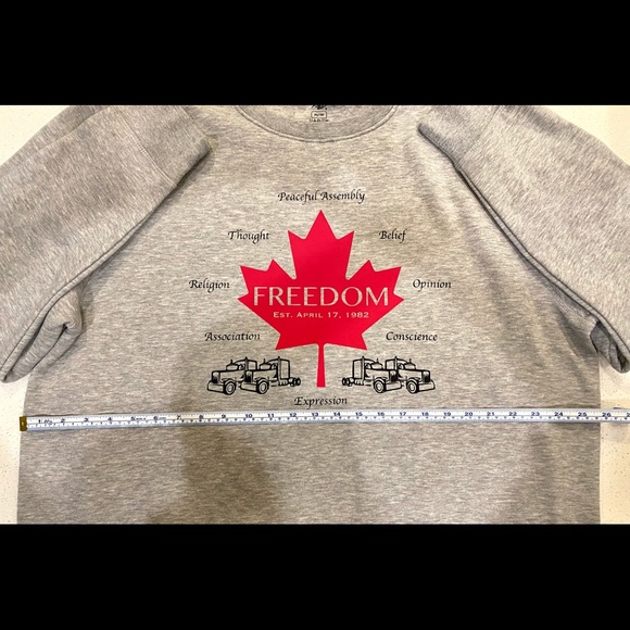 Custom Designed long sleeve sweatshirt, size XL, colour Grey - Picture 3 of 7